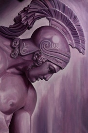 Braccio tatuato con soggeto art decò